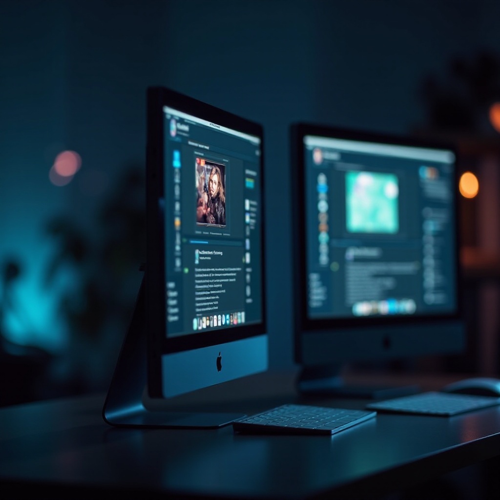 satu monitor terlihat lebih kecil dari yang lain