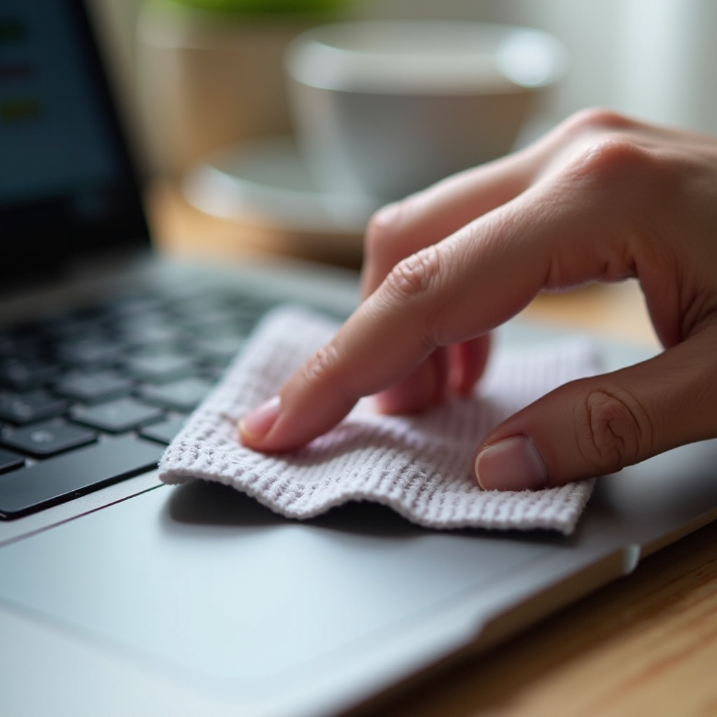 วิธีลบรอยนิ้วมือจากทัชแพดของ Chromebook