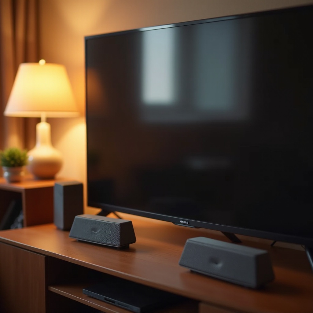 cara menghubungkan tv ke speaker bluetooth