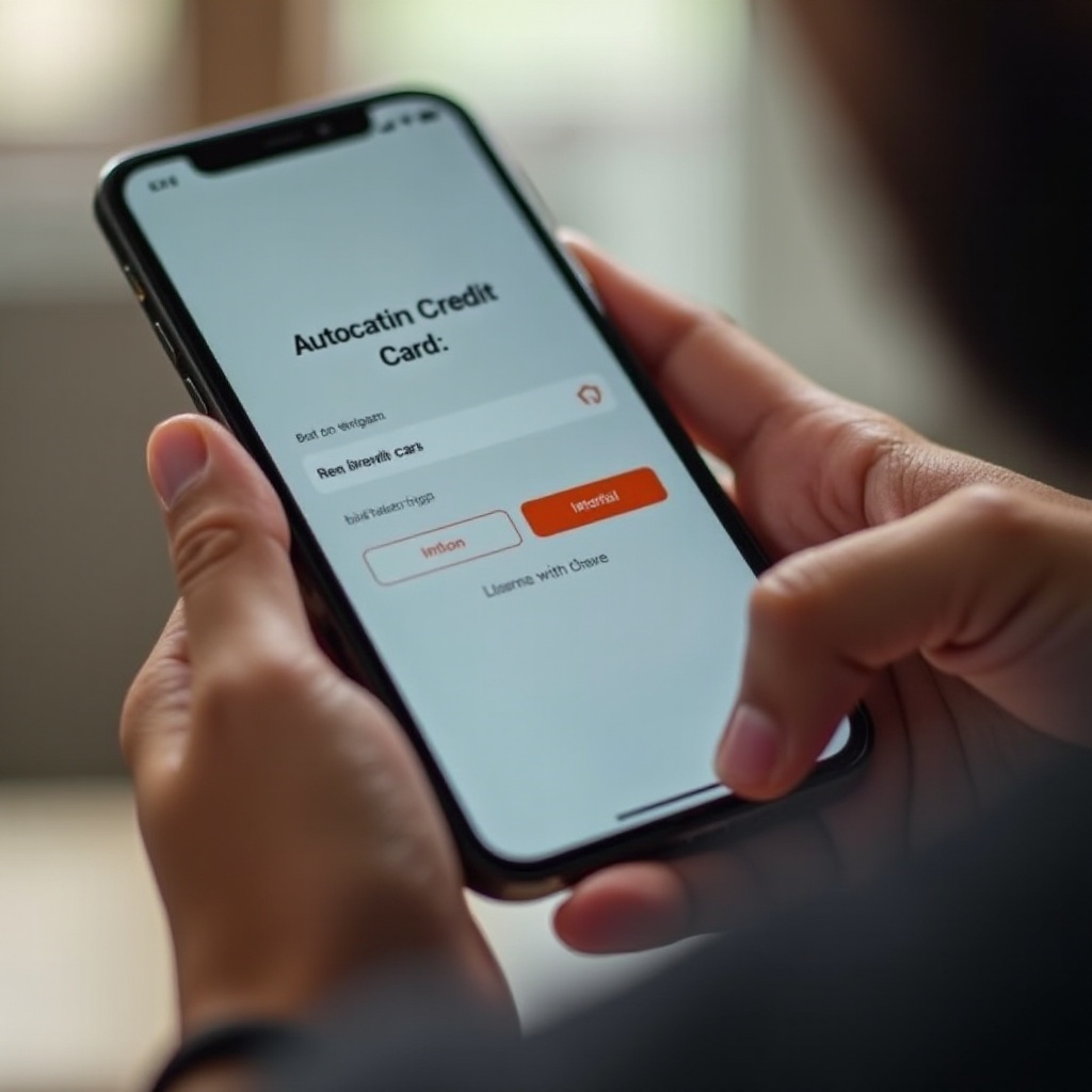 kung paano awtomatikong punan ang credit card sa iphone