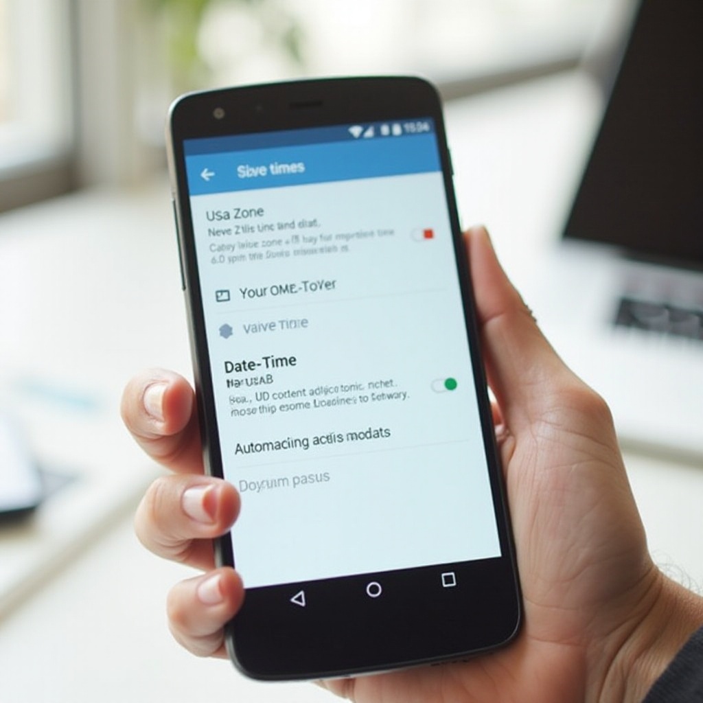 kung paano itakda ang oras ng USA sa android phone
