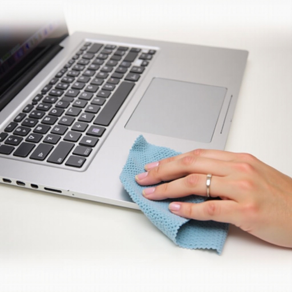 cara menghilangkan sidik jari dari touchpad Chromebook