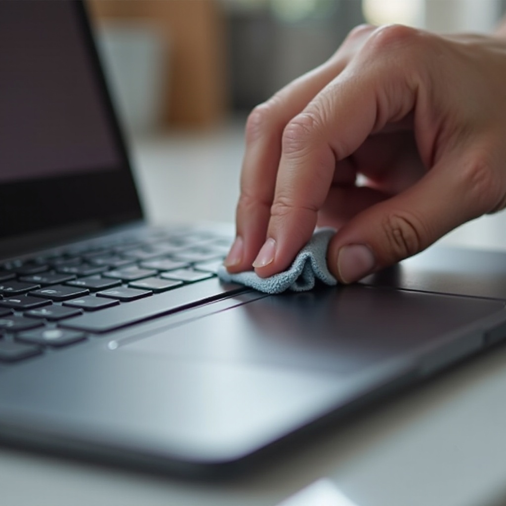 วิธีลบรอยนิ้วมือจากทัชแพด Chromebook