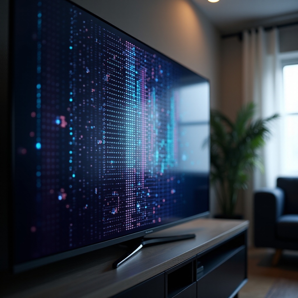 linya ng patay na pixel sa LED TV